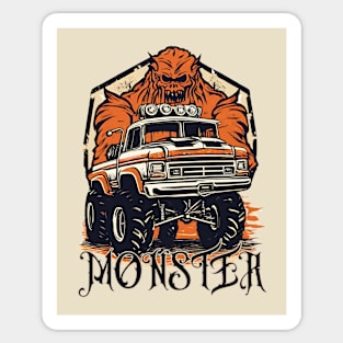 Monster Truckin Sticker